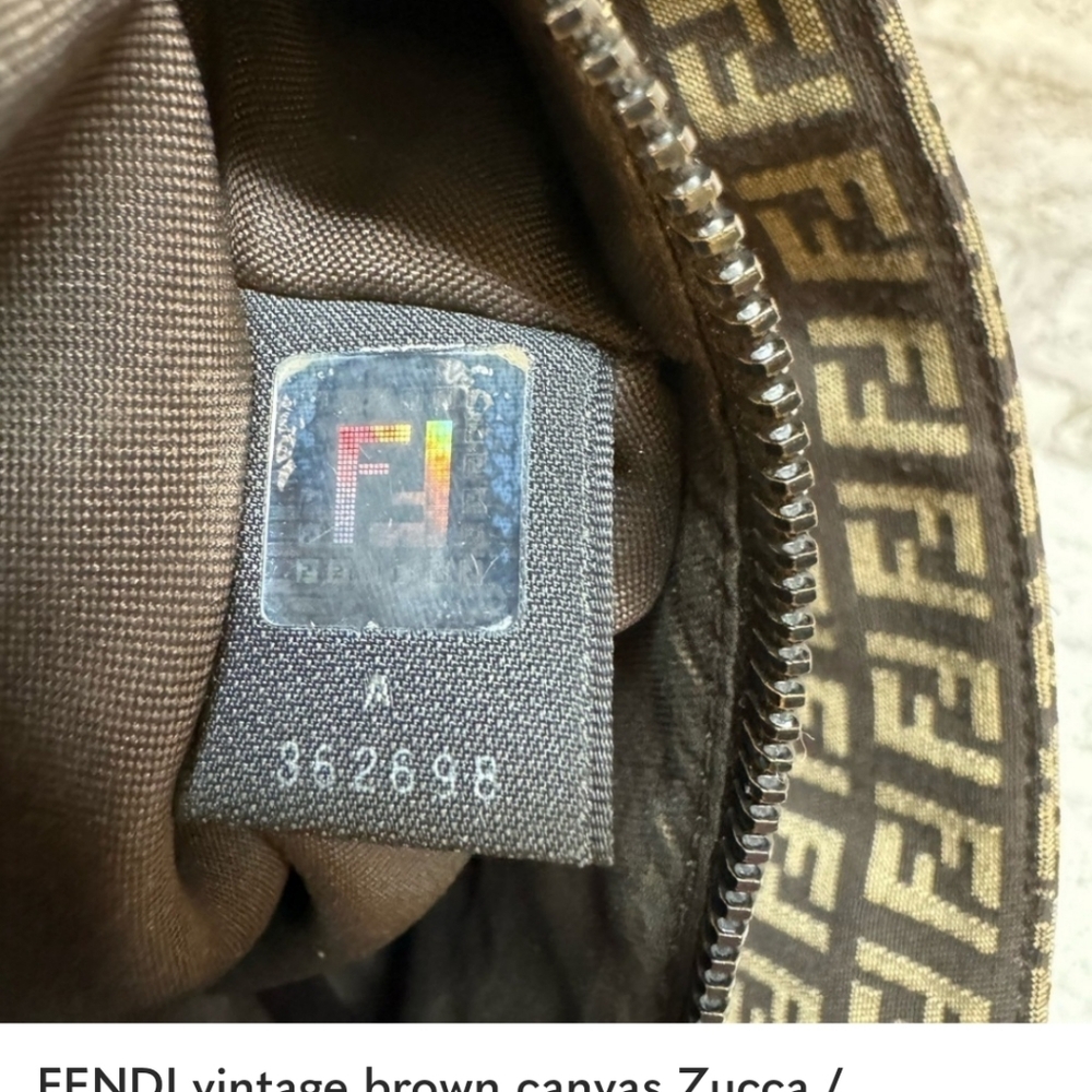 FENDI, RARE FENDI Handbag, VINTAGE Fendi, Fendi Mama Zucca, Rare White Leather! - Picture 7 of 8